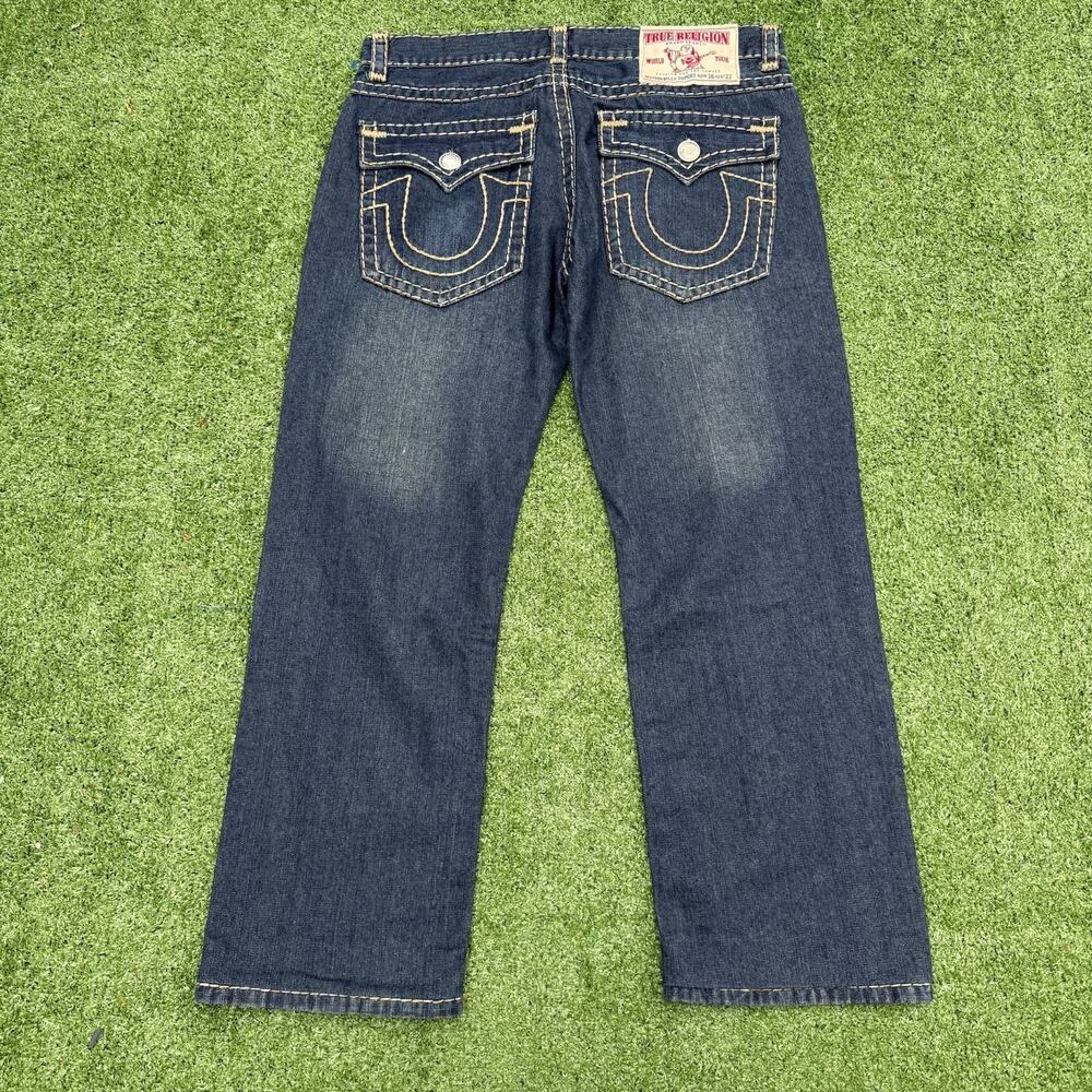 True Religion Y2K Joey Super T Men's Jeans 36x30 Dark Wash Bootcut Made in USA